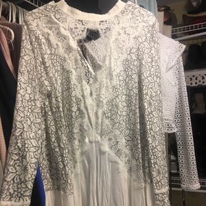 Free people lace white dress/tunic